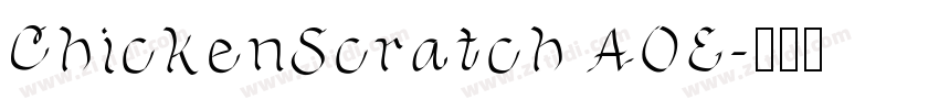 ChickenScratch AOE字体转换